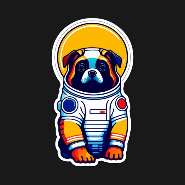 Space Paws: Canine Adventurer in a Cosmic Suit by Ceyone Trendzz