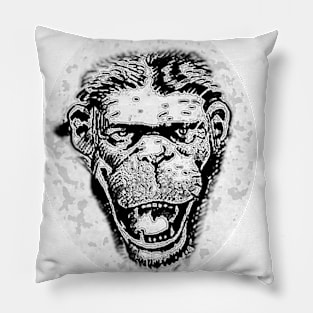 cynical monkey Pillow