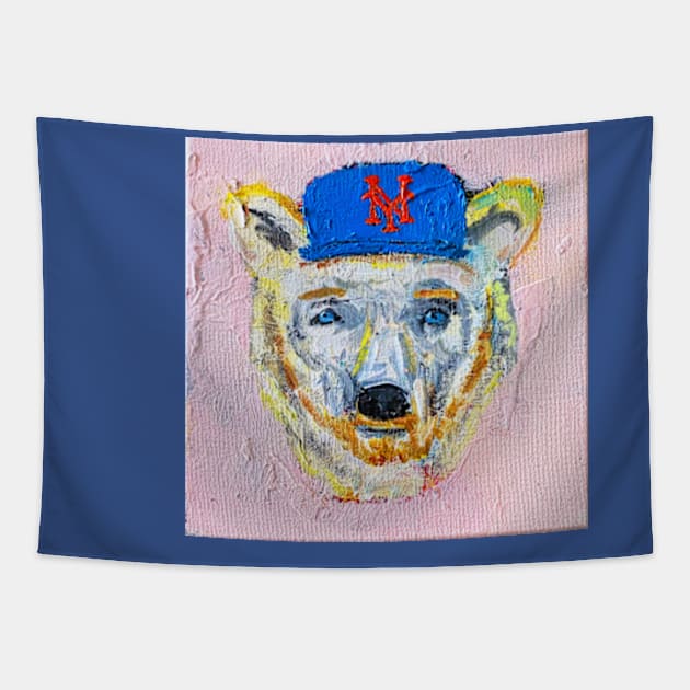 Polar Bear (Pete Alonso) Tapestry by ElSantosWorld