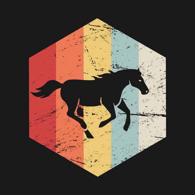 Retro Horse | Horseback Riding Icon by MeatMan