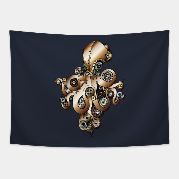 steampunk octopussy Tapestry by agacha