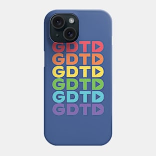 GDTD Rainbow Monogram (Front & Back Design Dark) Phone Case