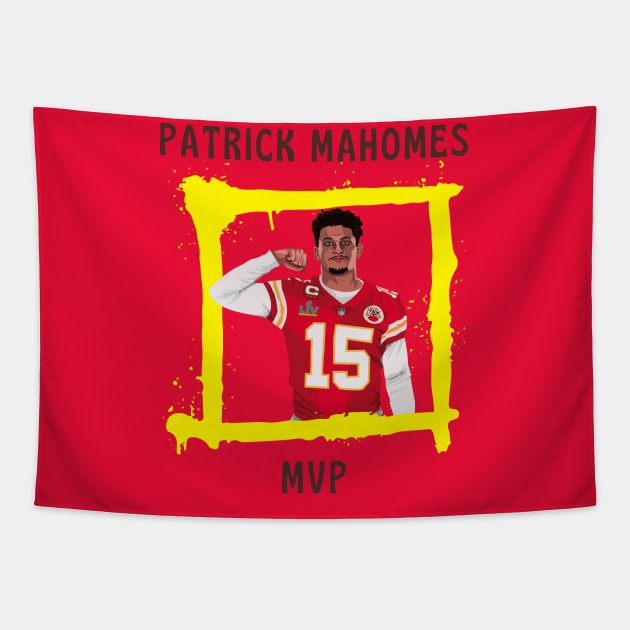 PATRICK MAHOMES SUPER BOWL MVP Tapestry by Lolane