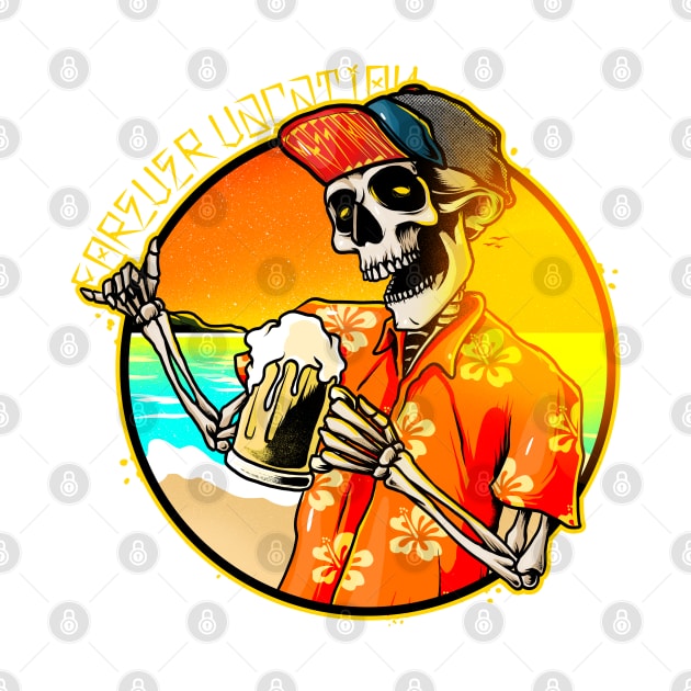 Forever Vacation Skull by alxmd