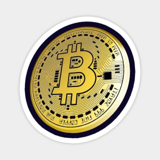 Bitcoin Digital Crypto Currency Magnet
