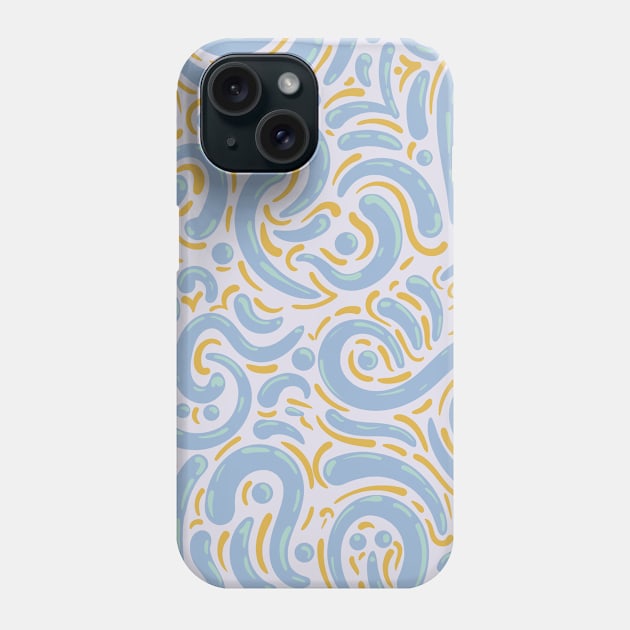 Modern Vibrant Abstract Paisley Phone Case by Vector Deluxe