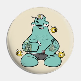 Bro Bear & Bees Pin