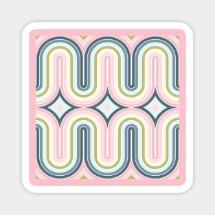 Pastel Groovy Rainbow Magnet