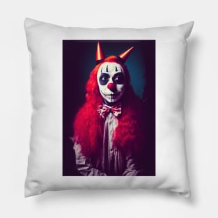 A Creepy, Scary Clown Pillow