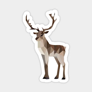 Geometric Reindeer Magnet