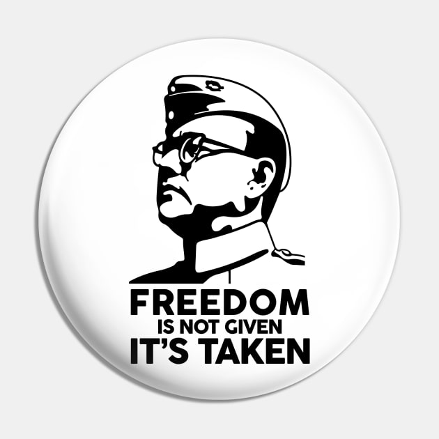 Nethaji Subash Chandra Bose Quote Indian Leader Pin by alltheprints