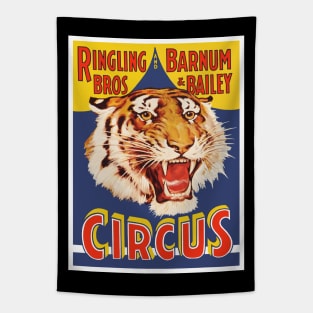 Vintage Circus Poster Tapestry