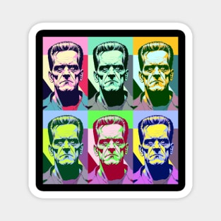 Frankenstein Retro Style Magnet