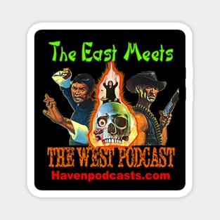 The East Meets the West Podcast Logo Magnet