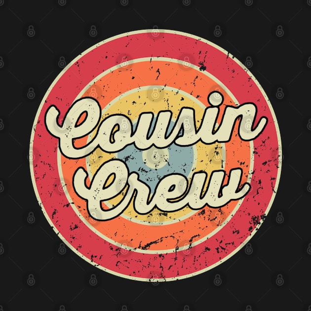 Retro Sunset Vintage Circle Logo Cousin Crew by Inspire Enclave