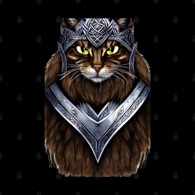 Viking Cat in Armour by ArtisticCorner