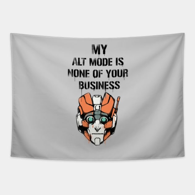 TF - Alt Mode (black) Tapestry by DEADBUNNEH