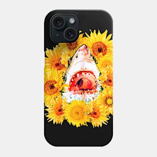 Shark SunFlower Gift Women Phone Case