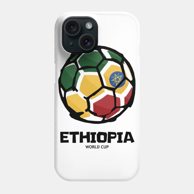 Ethiopia Football Country Flag Phone Case by KewaleeTee