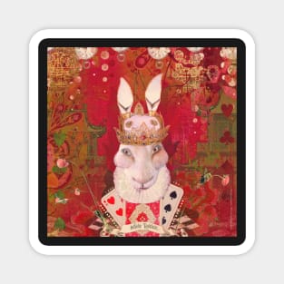 White Rabbit Magnet