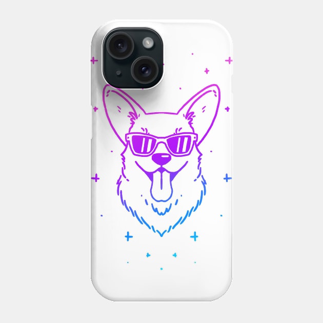 Cool Corgi (version II) Phone Case by CorinnaSchlachter