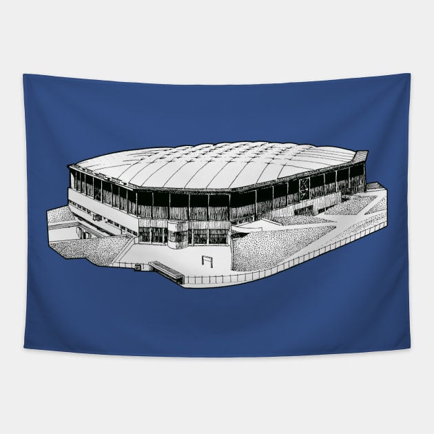 Pontiac Silverdome Tapestry by Colonel JD McShiteBurger