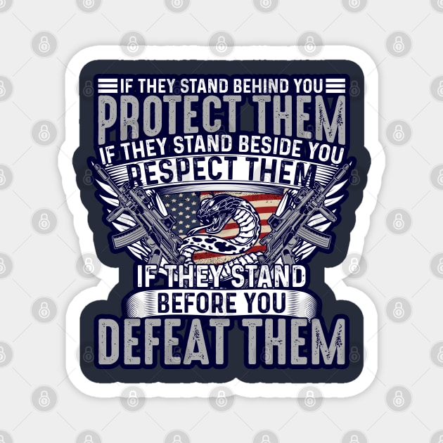 Military Quote Magnet by BE MY GUEST MARKETING LLC