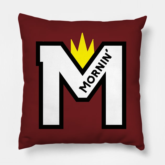 Maroon Mornin' Logo Pillow by Mornin Brand