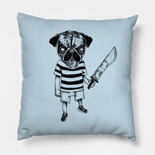 Pugsley the Pug Bowie Knife Pillow