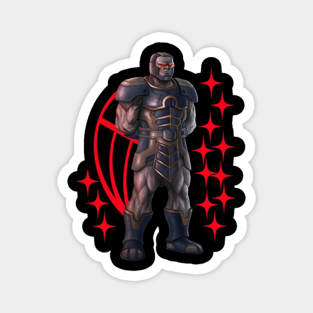 Darkseid cartoon Magnet by Alice Chevalier