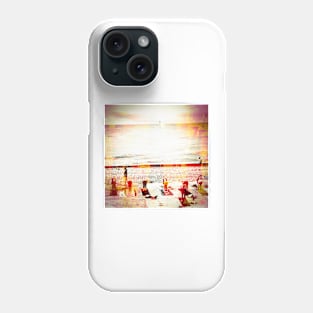 Yoga on the beach in Nice Phone Case