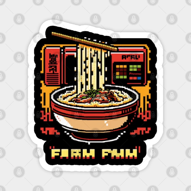 Ramen Pixel Art Magnet by Pixel-Eye