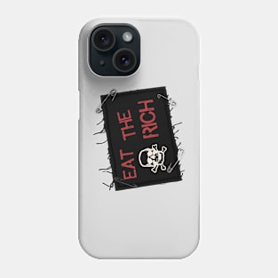 Eat the Rich Distressed Patch Phone Case