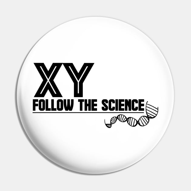 XY Male Chromosome Shirt - Black Letter Pin by Studio IV Designs 