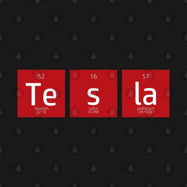 Periodic Table Tesla Shirt by For the culture tees