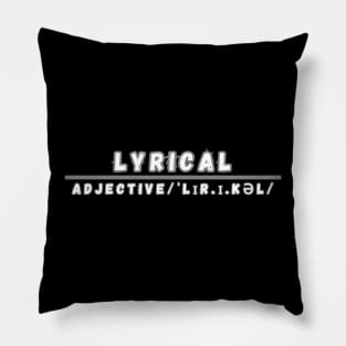 Word Lyrical Pillow