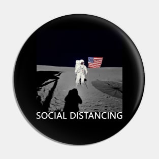 Social Distancing White Pin