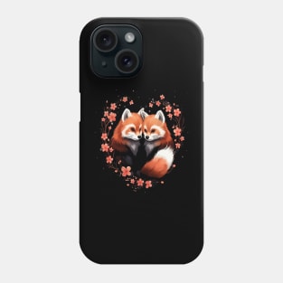 Red Panda Couple Valentine Phone Case