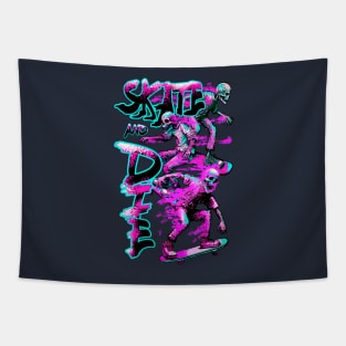 skateboarders skeleton zombies Tapestry