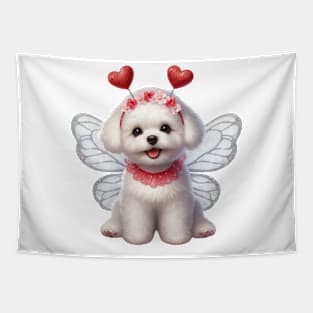 Valentine Fairy Bichon Frisé Dog Tapestry