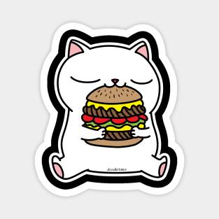 Burger cat Magnet