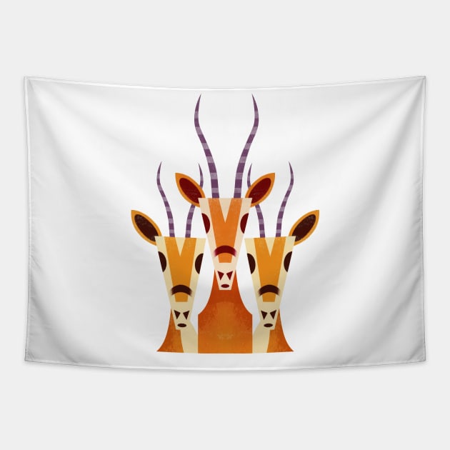 Gazelle Tapestry by WickIllustration