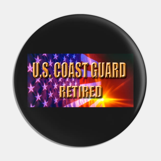 U.S. Coast Guard Retired Pin by robophoto