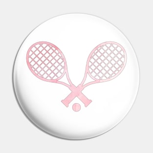 Tennis Racket Pink Pin