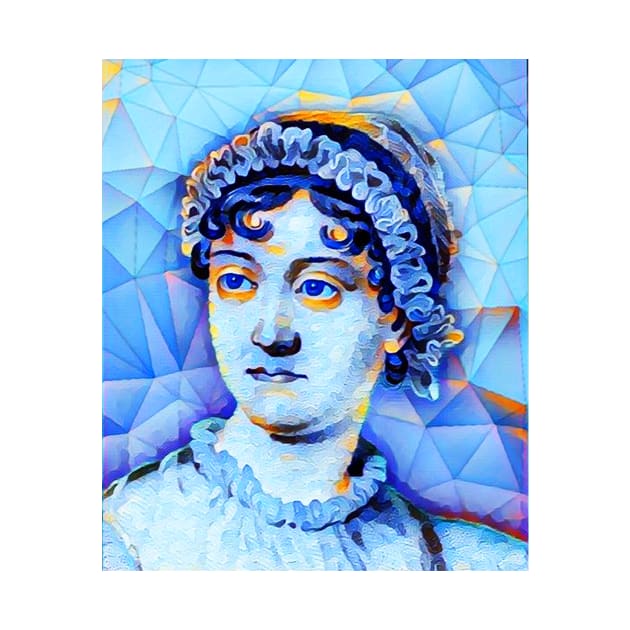 Jane Austen Portrait | Jane Austen Artwork | Jane Austen Painting 10 by JustLit