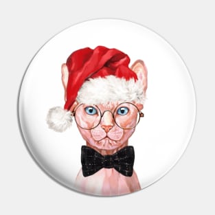 Christmas Sphynx Pin