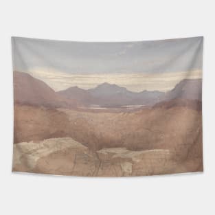 A Mountainous View, North Wales by David Cox Tapestry