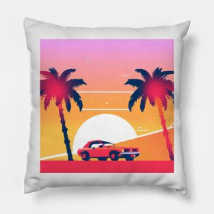 AESTHETIC PALM MOON Pillow