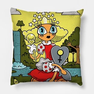 Empress - Mystical Medleys - Vintage Rubber Hose Cartoon Tarot Pillow