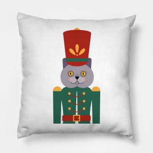 British Short Hair Nutcracker Cat Pillow